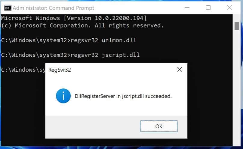 fix script error windows