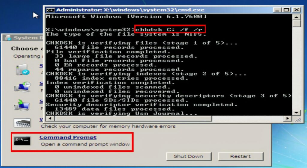 Startup Repair cannot repair this computer Windows 7