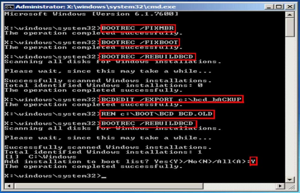 Startup Repair cannot repair this computer Windows 7