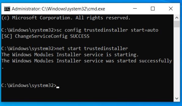 Windows Resource Protection Could Not Start the Repair Service