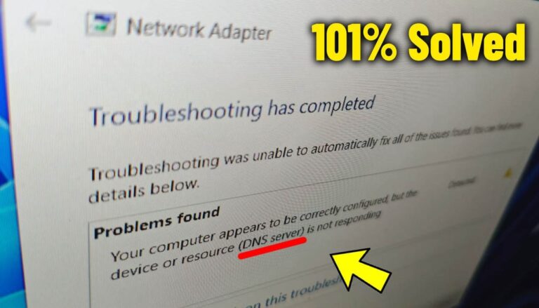 How To Fix Your computer appears to be correctly configured but DNS Server Not Responding in Windows 11/10/8/7